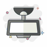 Icon Rear View Mirror. related to Car Parts symbol. comic style. simple design editable. simple illustration vector