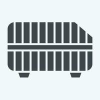 Icon Air Filter. related to Car Parts symbol. glyph style. simple design editable. simple illustration vector