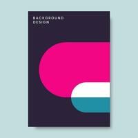 Book cover brochure designs in geometric style. Vector illustration.