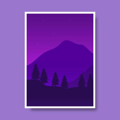 Landscape Poster Template Vector Art, Icons, and Graphics for Free Download