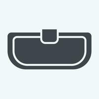 Icon Grills. related to Car Parts symbol. glyph style. simple design editable. simple illustration vector