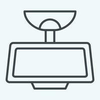 Icon Rear View Mirror. related to Car Parts symbol. line style. simple design editable. simple illustration vector