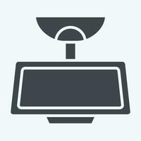 Icon Rear View Mirror. related to Car Parts symbol. glyph style. simple design editable. simple illustration vector