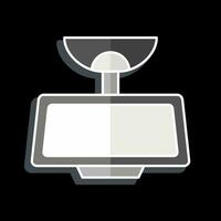 Icon Rear View Mirror. related to Car Parts symbol. glossy style. simple design editable. simple illustration vector