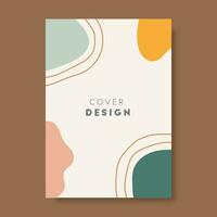 Abstract cover backgrounds. Hand drawing various shapes and doodle objects for decoration, print, cover. Trendy modern contemporary vector illustration. Every background is isolated. Pastel color