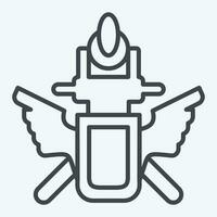 Icon Emblem. related to Russia symbol. line style. simple design editable. simple illustration vector