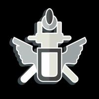 Icon Emblem. related to Russia symbol. glossy style. simple design editable. simple illustration vector