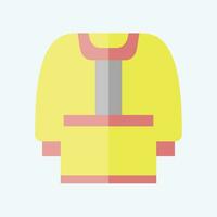 Icon Clothes. related to Russia symbol. flat style. simple design editable. simple illustration vector