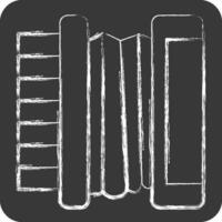 Icon Accordion. related to Russia symbol. chalk Style. simple design editable. simple illustration vector