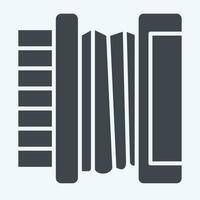 Icon Accordion. related to Russia symbol. glyph style. simple design editable. simple illustration vector