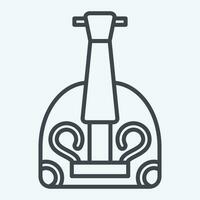 Icon Balalaika. related to Russia symbol. line style. simple design editable. simple illustration vector