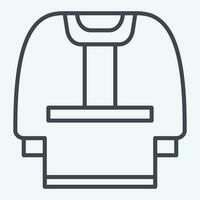 Icon Clothes. related to Russia symbol. line style. simple design editable. simple illustration vector