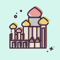 Icon Cathedral Of Saint Basil. related to Russia symbol. MBE style. simple design editable. simple illustration vector