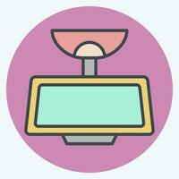 Icon Rear View Mirror. related to Car Parts symbol. color mate style. simple design editable. simple illustration vector