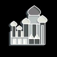 Icon Cathedral Of Saint Basil. related to Russia symbol. glossy style. simple design editable. simple illustration vector