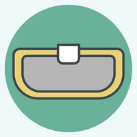Icon Grills. related to Car Parts symbol. color mate style. simple design editable. simple illustration vector