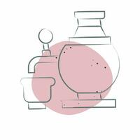 Icon Samovar. related to Russia symbol. Color Spot Style. simple design editable. simple illustration vector