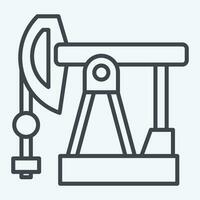 Icon Petroleum. related to Russia symbol. line style. simple design editable. simple illustration vector