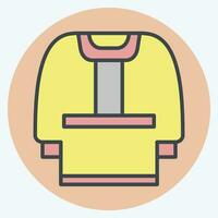 Icon Clothes. related to Russia symbol. color mate style. simple design editable. simple illustration vector