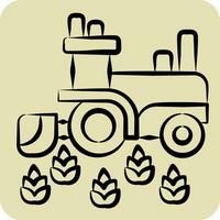 Icon Wheat. related to Russia symbol. hand drawn style. simple design editable. simple illustration vector