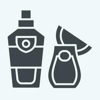 Icon Vodka. related to Russia symbol. glyph style. simple design editable. simple illustration vector