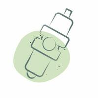 Icon Spark Plug. related to Car Parts symbol. Color Spot Style. simple design editable. simple illustration vector