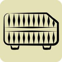 Icon Air Filter. related to Car Parts symbol. hand drawn style. simple design editable. simple illustration vector