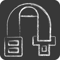 Icon Car Seatbelt. related to Car Parts symbol. chalk Style. simple design editable. simple illustration vector