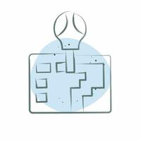 Icon Automatic Transmission. related to Car Parts symbol. Color Spot Style. simple design editable. simple illustration vector