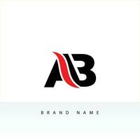 ab infinity initial letter logo icon design vector