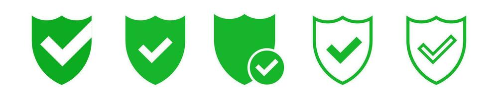 Shield tick secure   icon .  Protection check mark vector