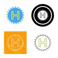 Helipad Vector Icon