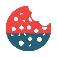 Cookies Vector Glyph Two Color Icon For Personal And Commercial Use.