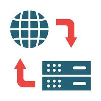 Hosting Vector Glyph Two Color Icon For Personal And Commercial Use.