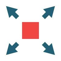 Resize Vector Glyph Two Color Icon For Personal And Commercial Use.