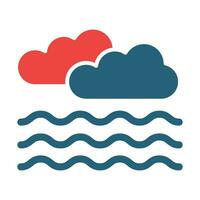 Foggy Vector Glyph Two Color Icon For Personal And Commercial Use.