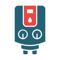 Water Boiler Vector Glyph Two Color Icon For Personal And Commercial Use.