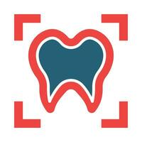 X Ray Vector Glyph Two Color Icon For Personal And Commercial Use.