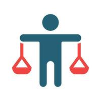 Integrity and Principles Vector Glyph Two Color Icon For Personal And Commercial Use.