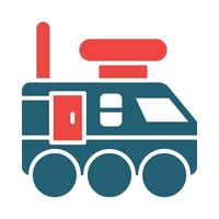 Colony Transport Vector Glyph Two Color Icon For Personal And Commercial Use.