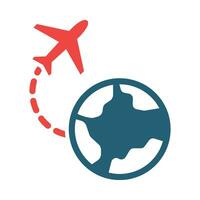 Travel Vector Glyph Two Color Icon For Personal And Commercial Use.