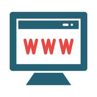 Website Vector Glyph Two Color Icon For Personal And Commercial Use.