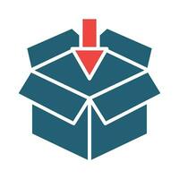 Packing Vector Glyph Two Color Icon For Personal And Commercial Use.