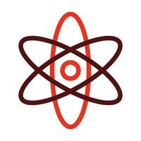 Atom Vector Thick Line Two Color Icons For Personal And Commercial Use.