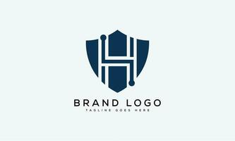 letter H logo design vector template design for brand.