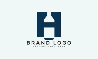 letter H logo design vector template design for brand.