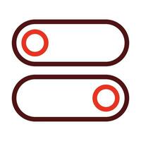 Switch Vector Thick Line Two Color Icons For Personal And Commercial Use.