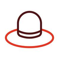 Hat Vector Thick Line Two Color Icons For Personal And Commercial Use.