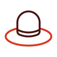 Hat Vector Thick Line Two Color Icons For Personal And Commercial Use.