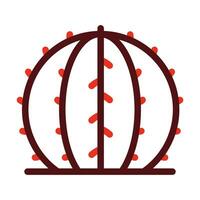 Tumbleweed Vector Thick Line Two Color Icons For Personal And Commercial Use.